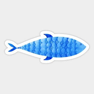 Blue fish Sticker